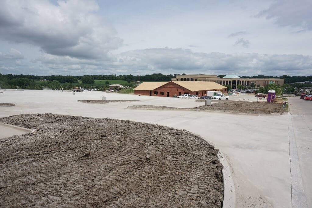 Parking Lot Pour In Urbandale, Iowa